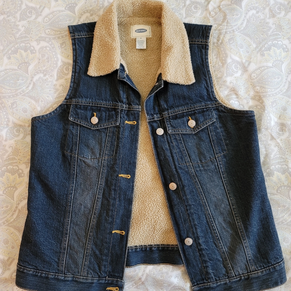 Lined Denim Vest